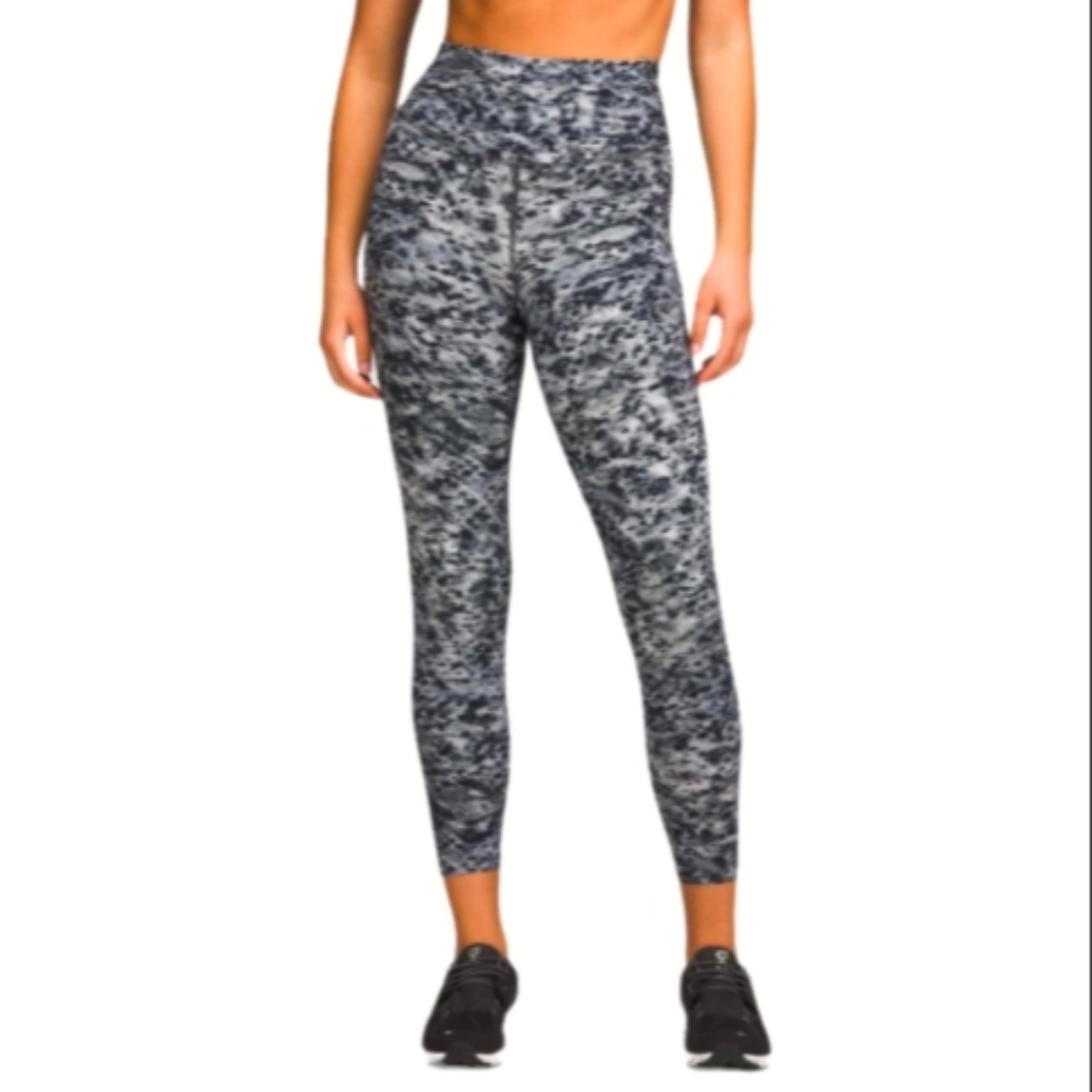 LULULEMON Base Pace High-Rise Tight 25" Estuary Grey Multi Size 4 Nulux